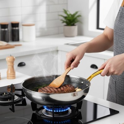 Poele inox