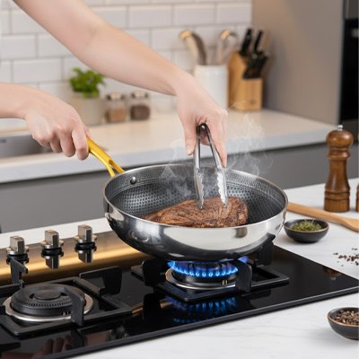 Poele inox