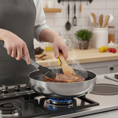 Poele inox
